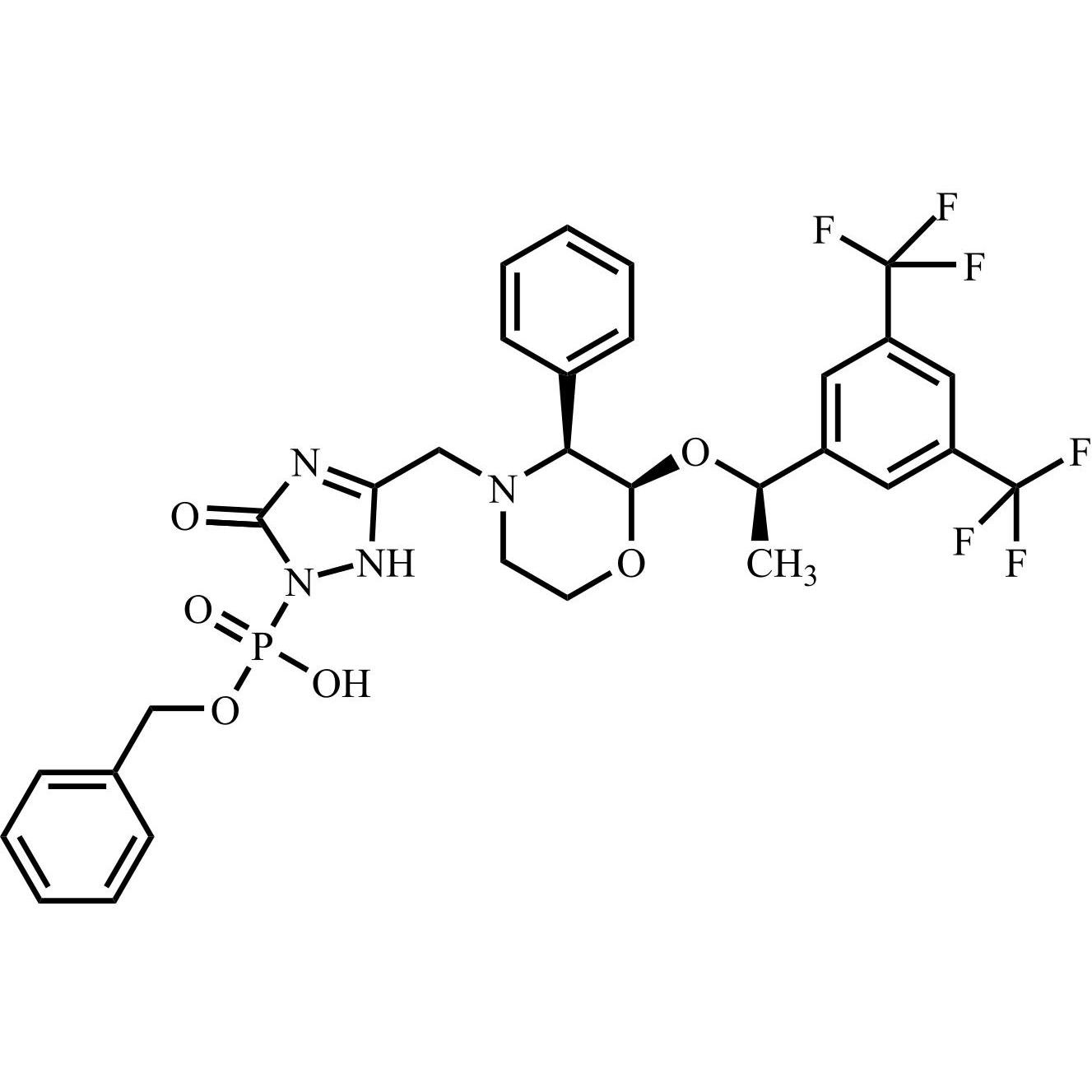 Picture of Fosaprepitant Impurity 11 (DefluoroÂ FosaprepitantÂ BenzylÂ Ester)