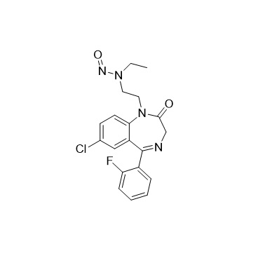 Picture of N-Nitroso Flurazepam Desethyl Impurity