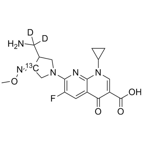 Show details for Gemifloxacin-13C-d2 Picture of Gemifloxacin-13C-d2