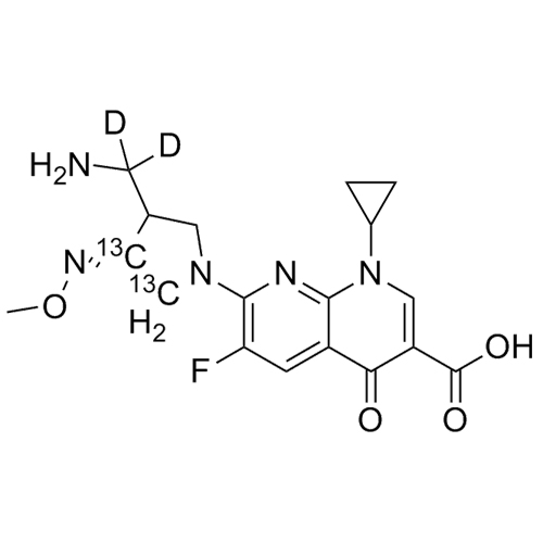 Show details for Gemifloxacin-13C2-d2 Picture of Gemifloxacin-13C2-d2