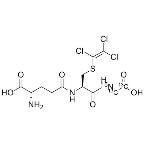 Show details for S-(1, 2, 2-Trichlorovinyl)-Glutathione-13C2-15N Picture of S-(1, 2, 2-Trichlorovinyl)-Glutathione-13C2-15N