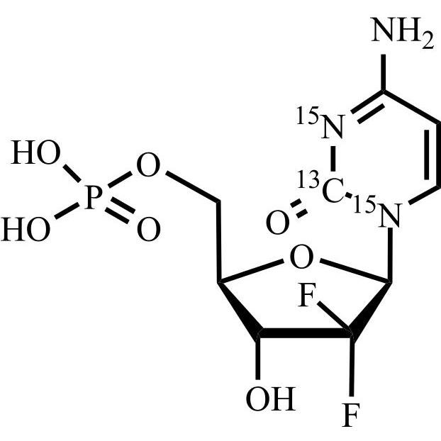 Show details for Gemcitabine-13C-15N2-Monophosphate Picture of Gemcitabine-13C-15N2-Monophosphate