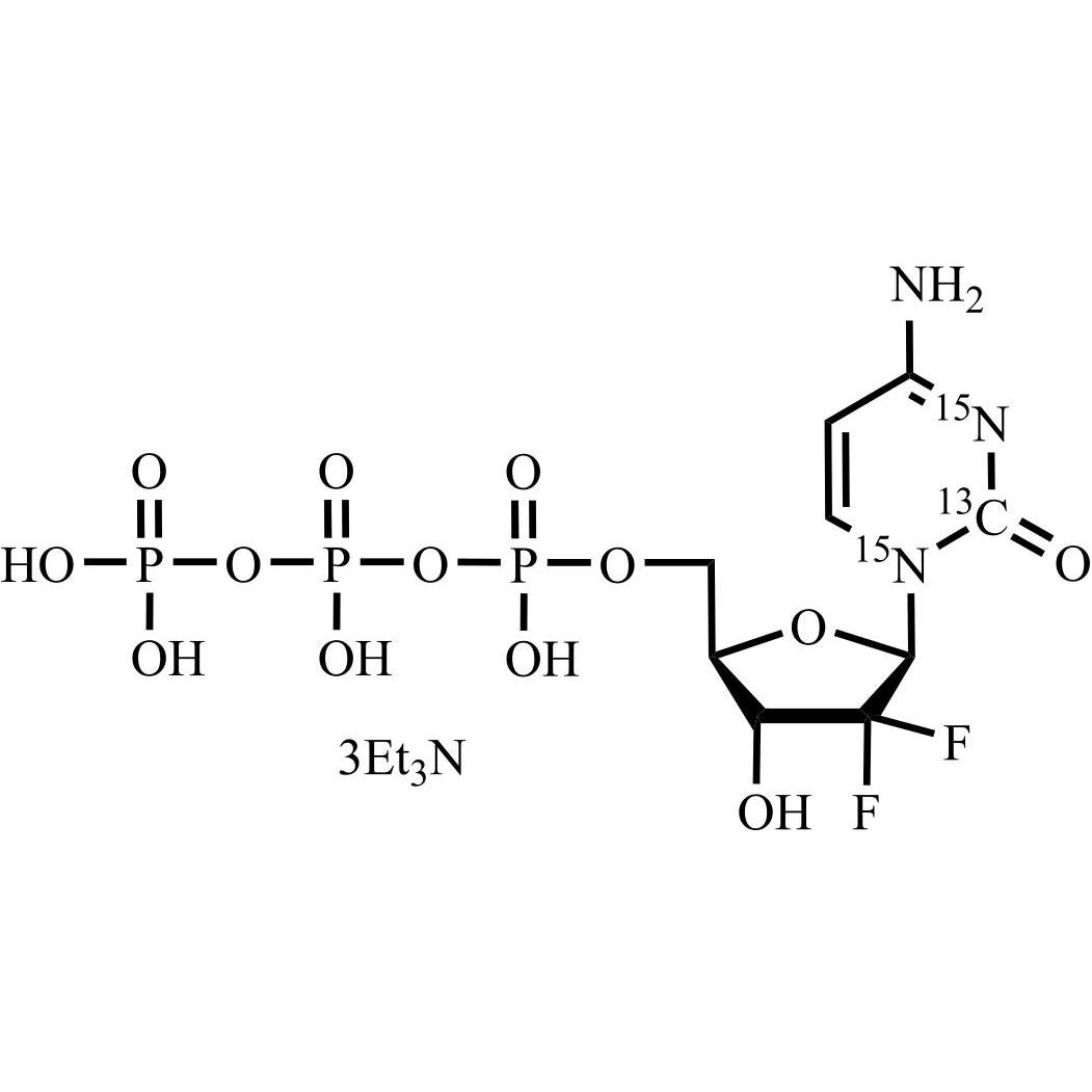 Picture of Gemcitabine Triphosphate-13C-15N2 Tri(triethylamine) Salt
