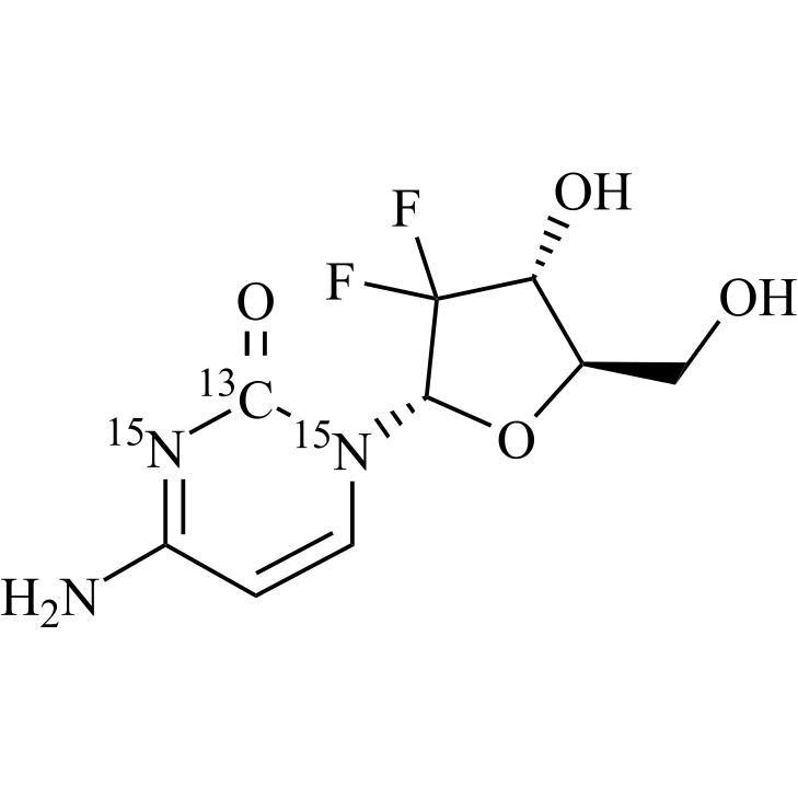 Picture of Gemcitabine EP Impurity B-13C-15N2 (alpha-Gemcitabine-13C-15N2)