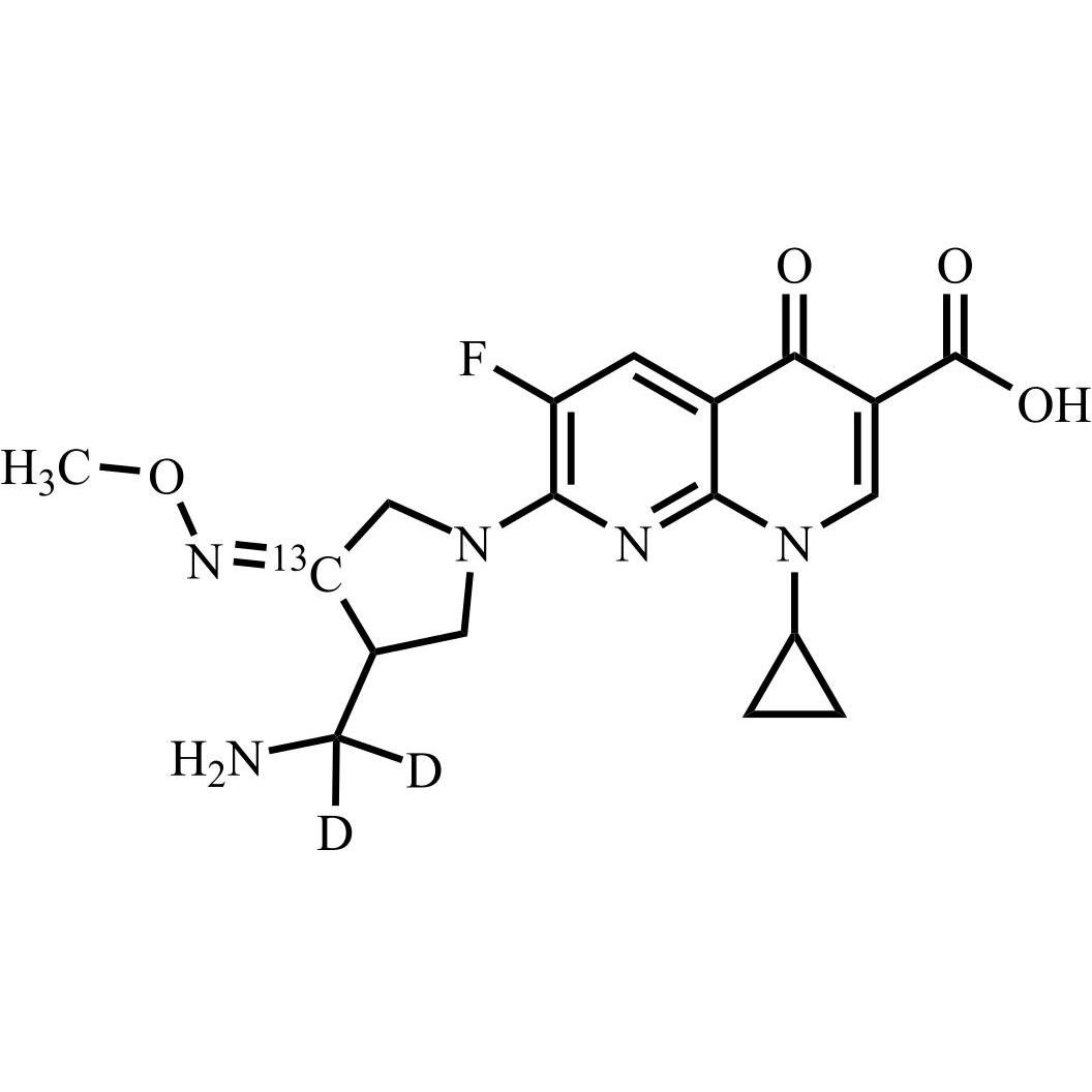 Show details for Gemifloxacin-13C-d2 Picture of Gemifloxacin-13C-d2