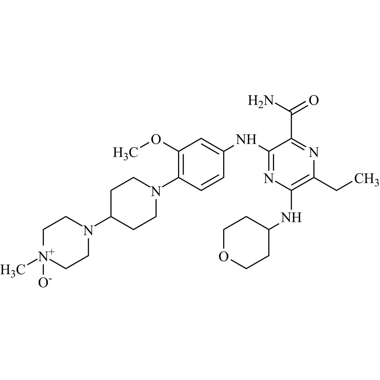 Picture of Gilteritinib N-Methyl N-Oxide Impurity