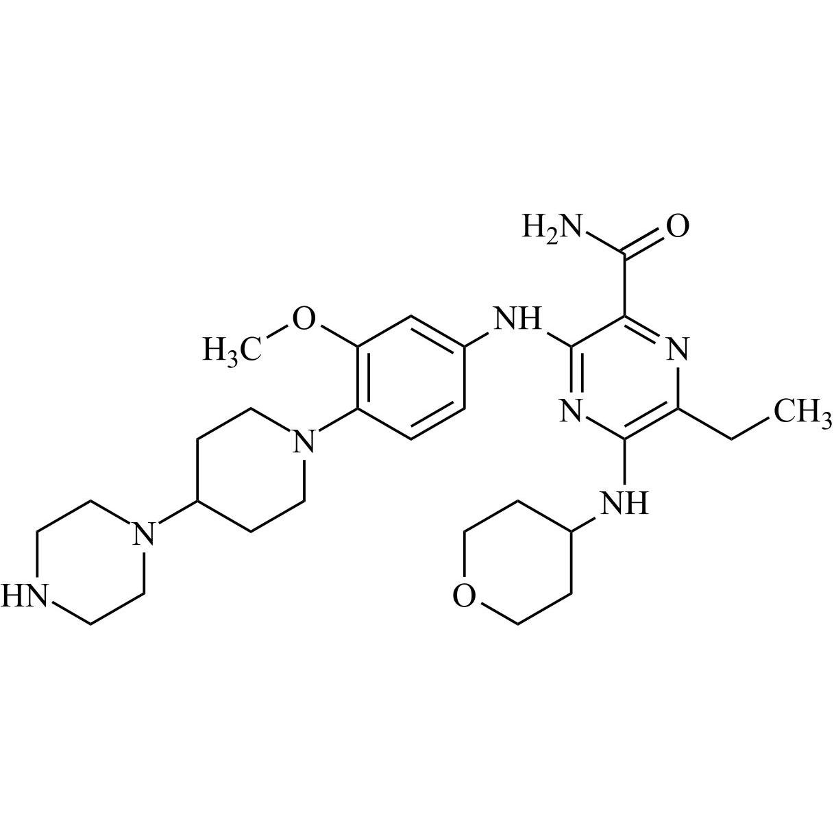 Picture of Gilteritinib Desmethyl Impurity