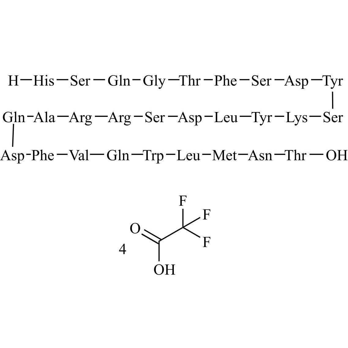 Picture of Glucagon Impurity 11 Tetratrifluoroacetate (Des-Thr7)-Glucagon)