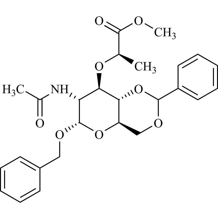 Picture of Benzyl 2-Acetamido-4,6-O-Benzylidene-2-Deoxy-a-D-Muramic Acid Methyl Ester