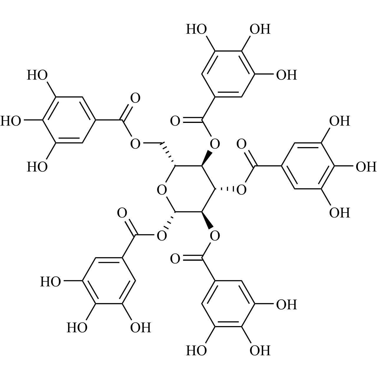 Picture of 1,2,3,4,6-Pentagalloyl beta-D-Glucose