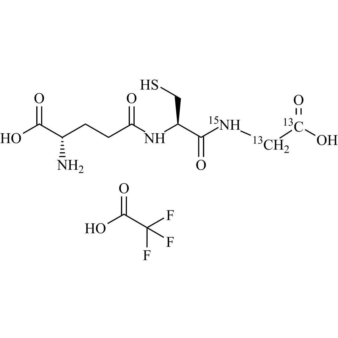 Show details for Glutathione-(Glycine-13C2-15N) Trifluoroacetate Picture of Glutathione-(Glycine-13C2-15N) Trifluoroacetate