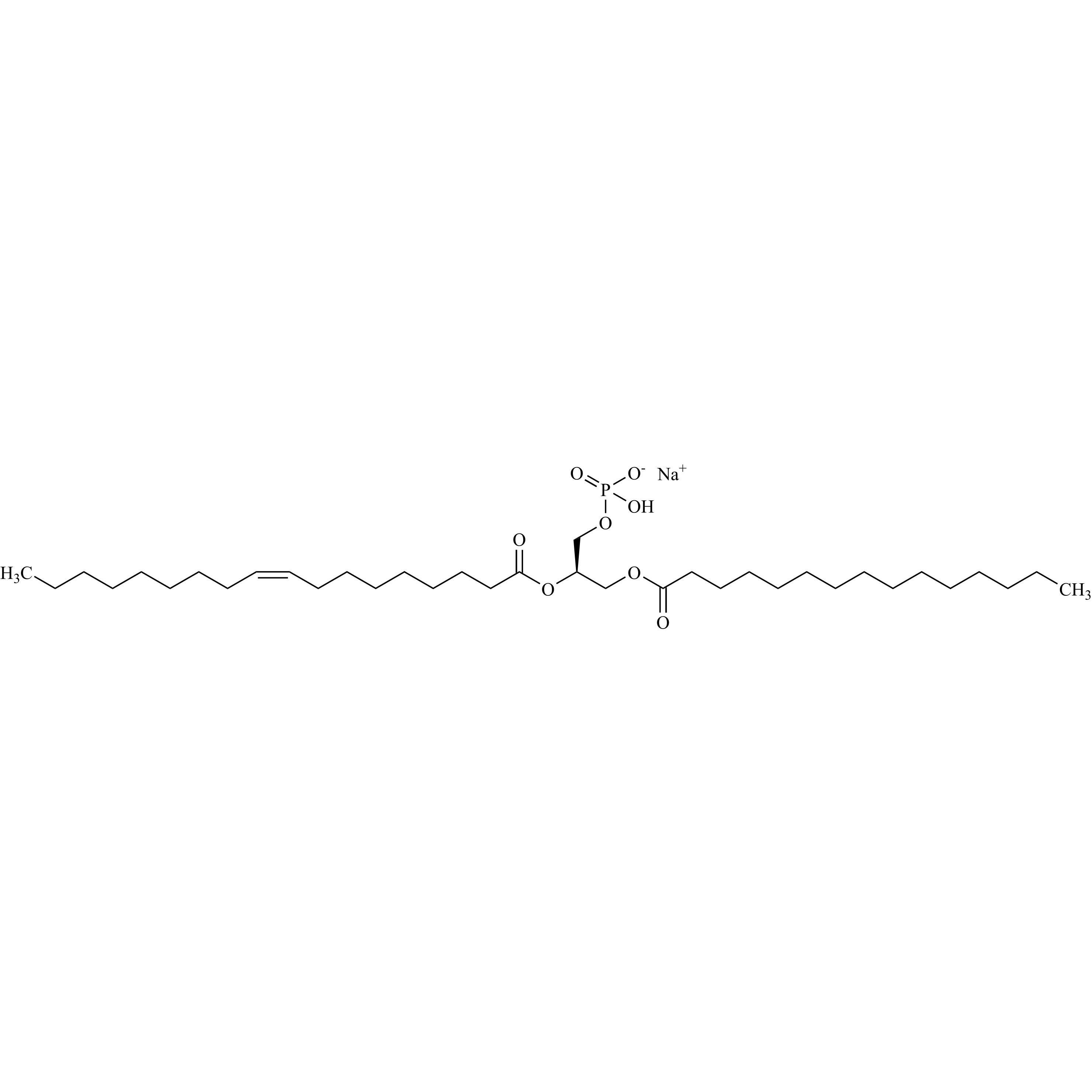 Picture of 1-Pentadecanoyl-2-oleoyl-sn-glycero-3-phosphate Sodium Salt