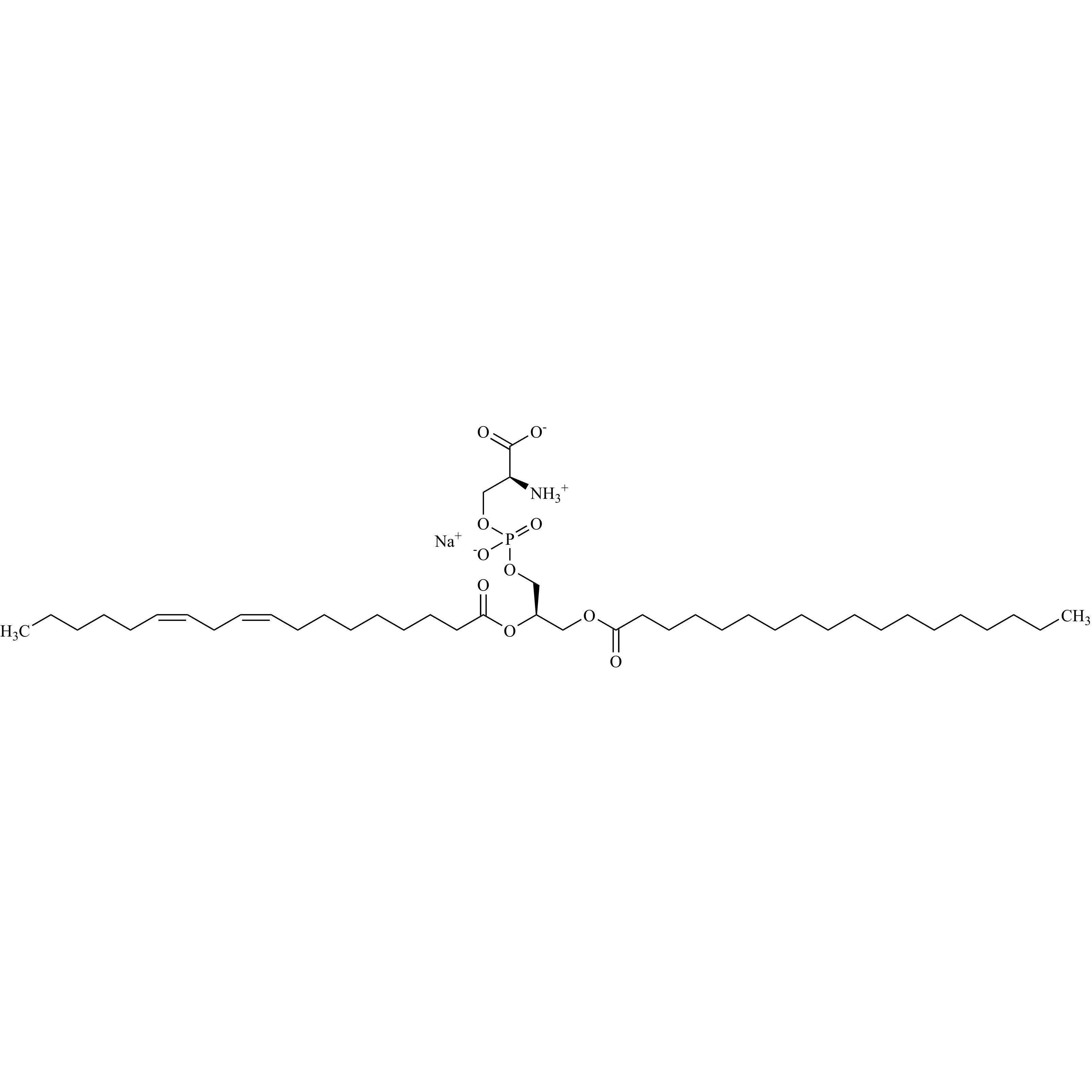Picture of 1-Stearoyl-2-linoleoyl-sn-glycero-3-phospho-L-serine Sodium Salt