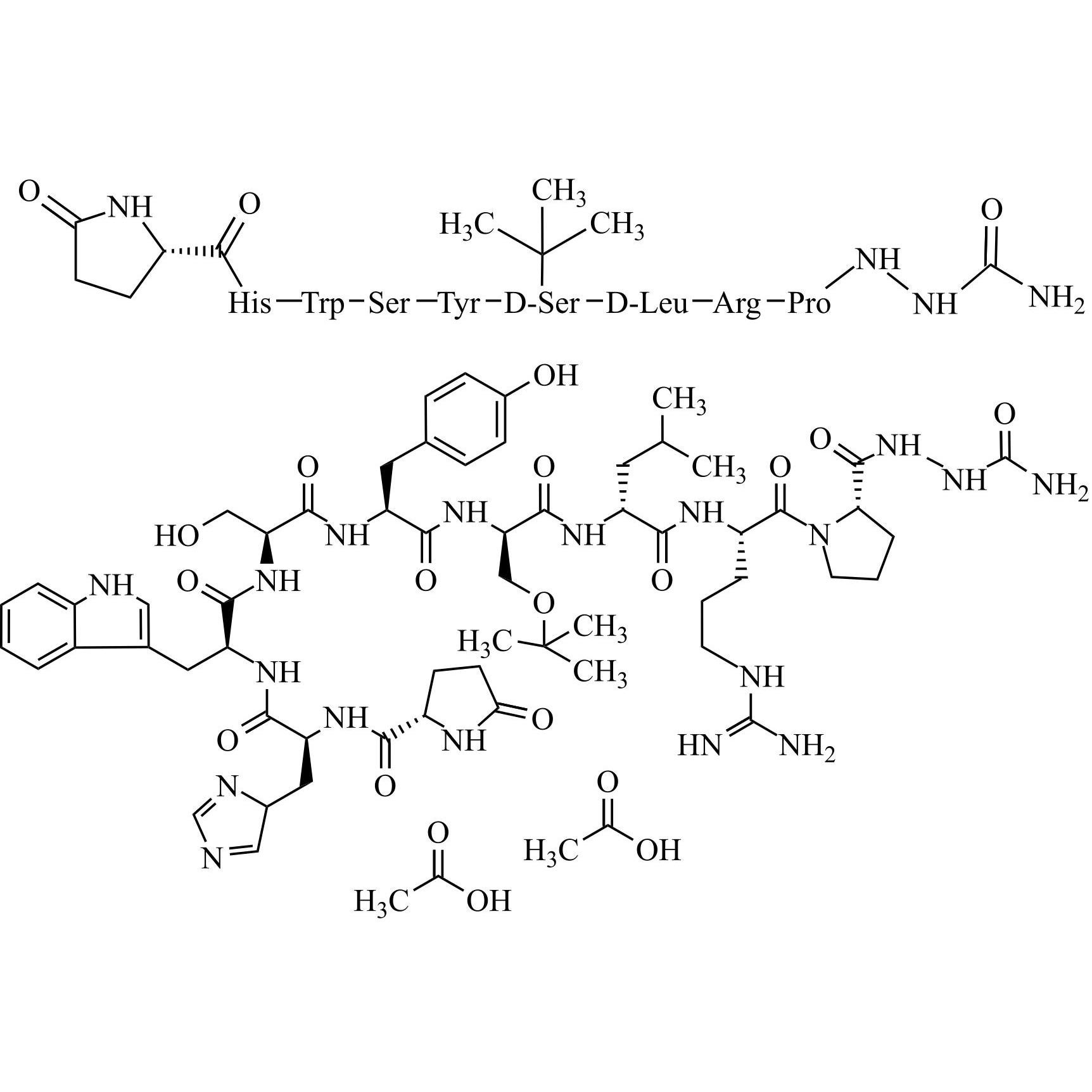 Picture of Goserelin EP Impurity L Diacetate ((D-Leu7)-Goserelin Diacetate)