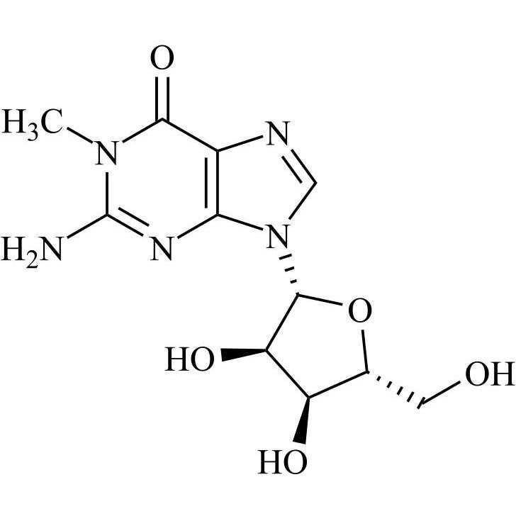 Show details for 1-Methylguanosine Picture of 1-Methylguanosine