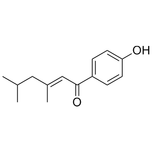 Picture of 1-(4-hydroxyphenyl)-3,5-dimethylhex-2-en-1-one