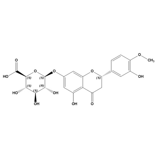 Show details for Hesperetin 7-O-beta-D-Glucuronide Picture of Hesperetin 7-O-beta-D-Glucuronide