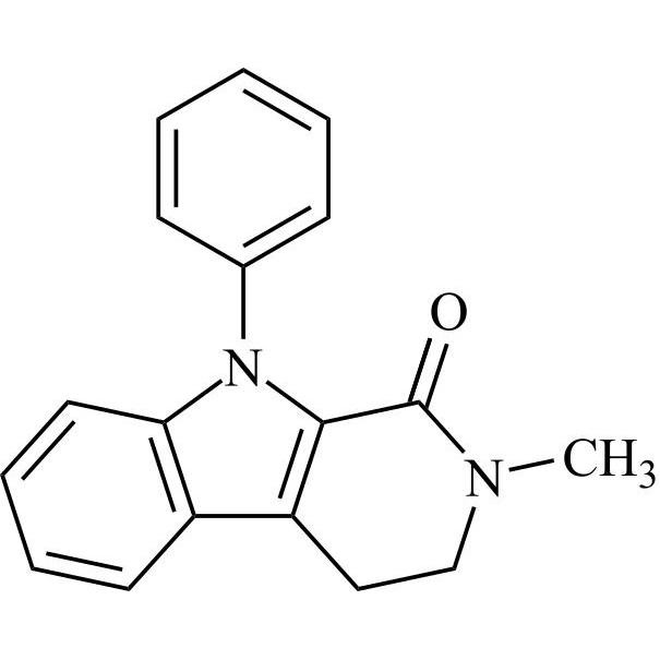 Picture of 2,3,4,9-Tetrahydro-2-methyl-9-phenyl-1H-pyrido[3,4-b]indol-1-one