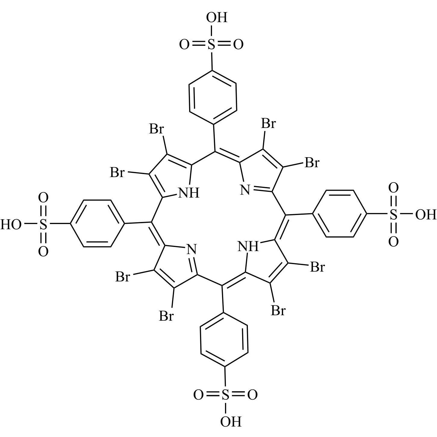 Show details for 2,3,7,8,12,13,17,18-Octabromo-5,10,15,20-(tetra-4-sulfonatophenyl)-Porphyrin Picture of 2,3,7,8,12,13,17,18-Octabromo-5,10,15,20-(tetra-4-sulfonatophenyl)-Porphyrin