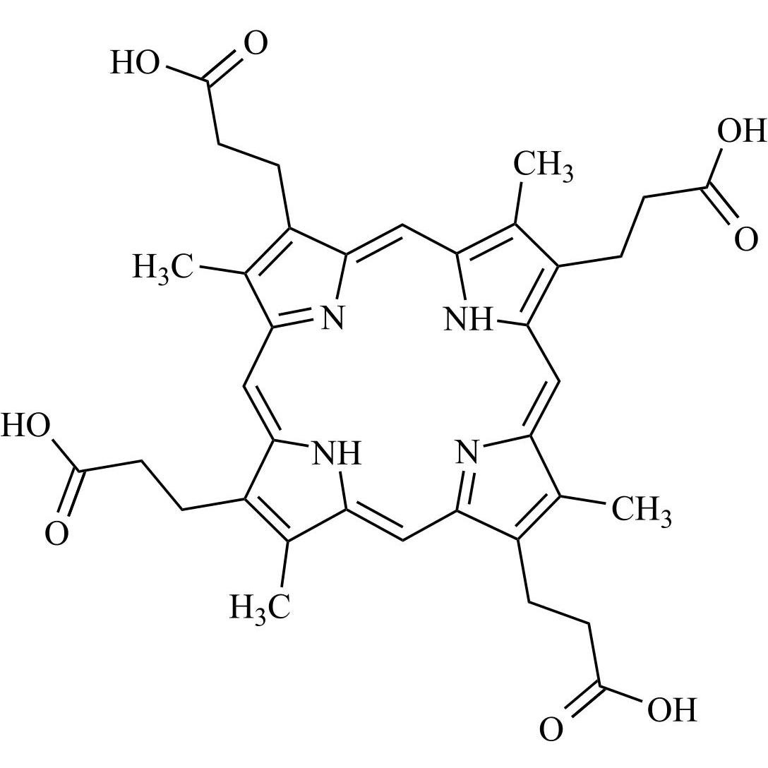 Show details for Coproporphyrin I Picture of Coproporphyrin I
