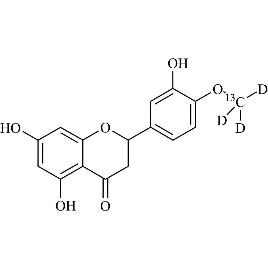 Picture of rac-Hesperetin-13C-d3 (rac-Diosmin EP Impurity G-13C-d3)