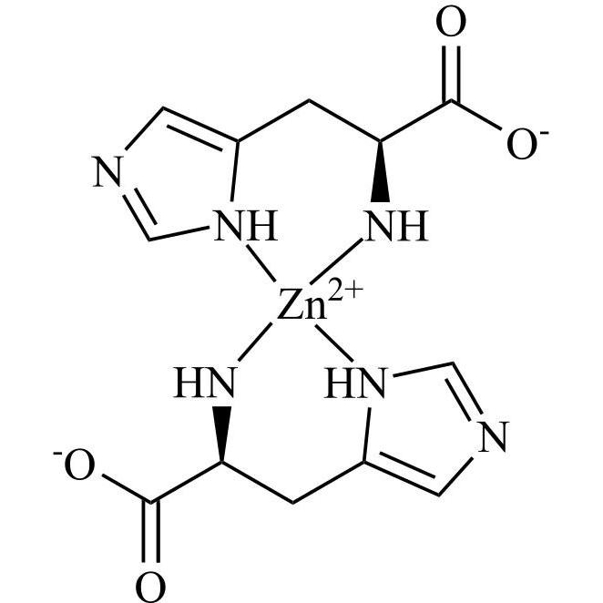 Show details for Bis(L-Histidinato) Zinc Dihydrate Picture of Bis(L-Histidinato) Zinc Dihydrate