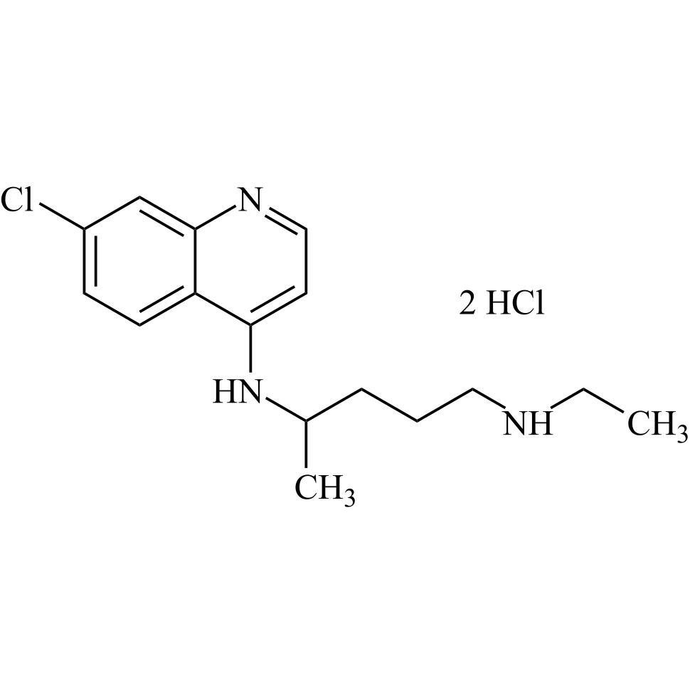 Show details for Hydroxychloroquine Sulfate EP Impurity D DiHCl (Chloroquine USP Related Compound D DiHCl, Desethyl Chloroquine DiHCl) Picture of Hydroxychloroquine Sulfate EP Impurity D DiHCl (Chloroquine USP Related Compound D DiHCl, Desethyl Chloroquine DiHCl)