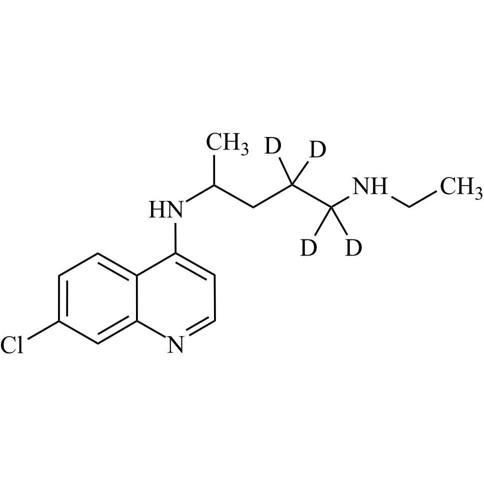 Picture of Hydroxychloroquine Sulfate EP Impurity D-d4 (Chloroquine USP Related Compound D-d4, Desethyl Chloroquine-d4)