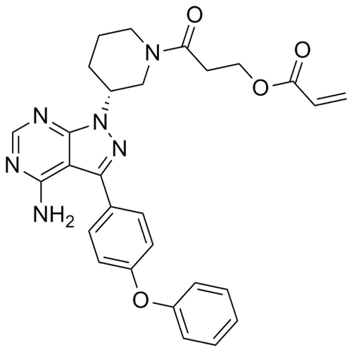 Show details for Ibrutinib N-Desacryloyl N-(3-Acryloyl-propanoyl) Picture of Ibrutinib N-Desacryloyl N-(3-Acryloyl-propanoyl)