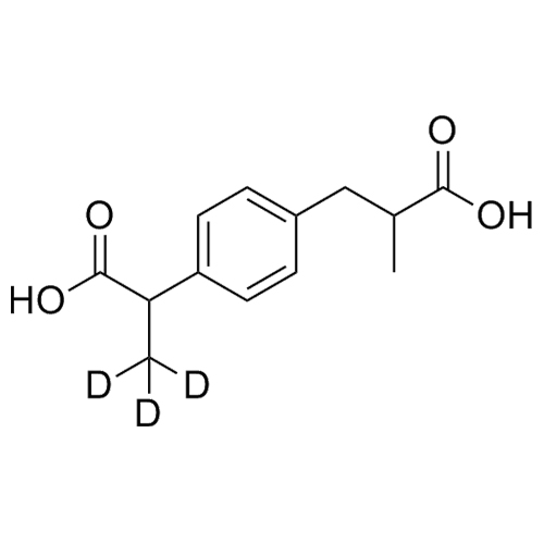 Show details for Ibuprofen Carboxylic Acid-d3 (Mixture of Diastereomers) Picture of Ibuprofen Carboxylic Acid-d3 (Mixture of Diastereomers)