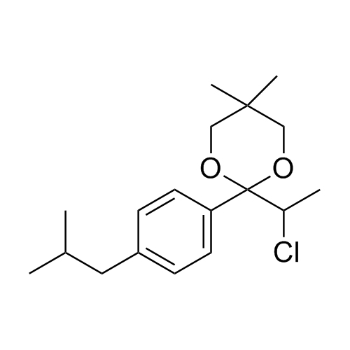 Picture of 2-(1-Chloroethyl)-2-(4′-isobutylphenyl)-5,5-dimethyl-1,3-dioxane