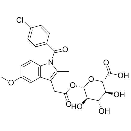 Show details for Indomethacin acyl glucuronide Picture of Indomethacin acyl glucuronide