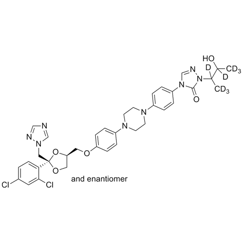 Picture of Hydroxy Itraconazole-d8 (Mixture of Diastereomers)