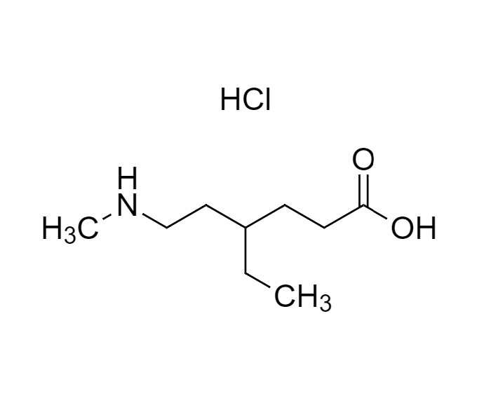 Picture of 4-Ethyl-6-(methylamino)hexanoic acid hydrochloride