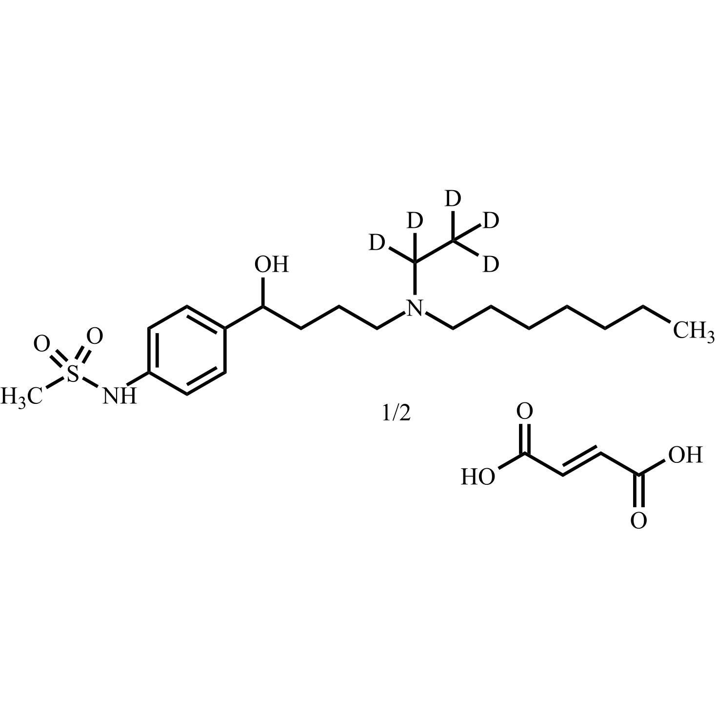 Show details for Ibutilide-d5 Hemifumarate Picture of Ibutilide-d5 Hemifumarate
