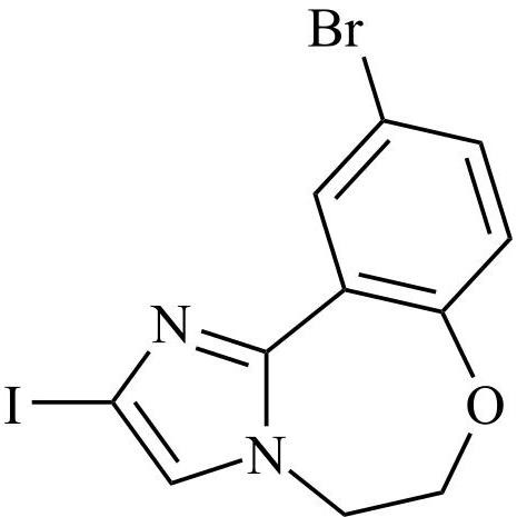 Picture of 10-Bromo-2-iodo-5,6-dihydrobenzo[f]imidazo[1,2-d][1,4]oxazepine