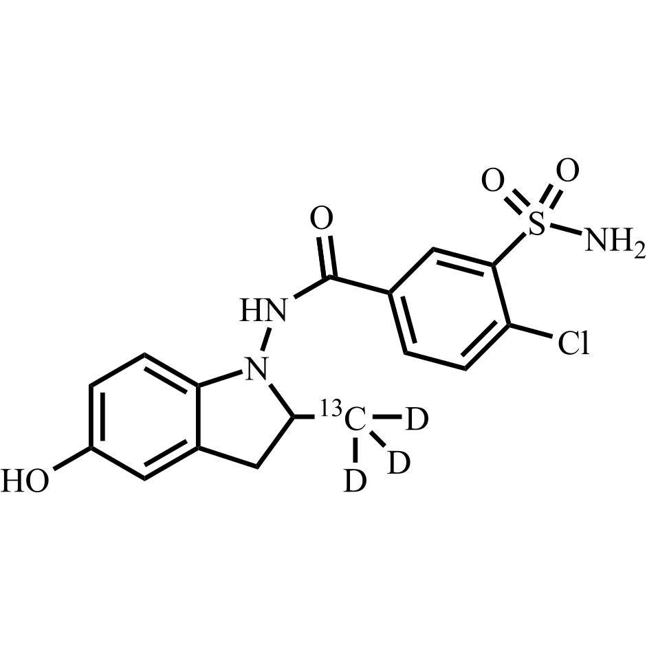Picture of 5-Hydroxy Indapamide-13C-d3