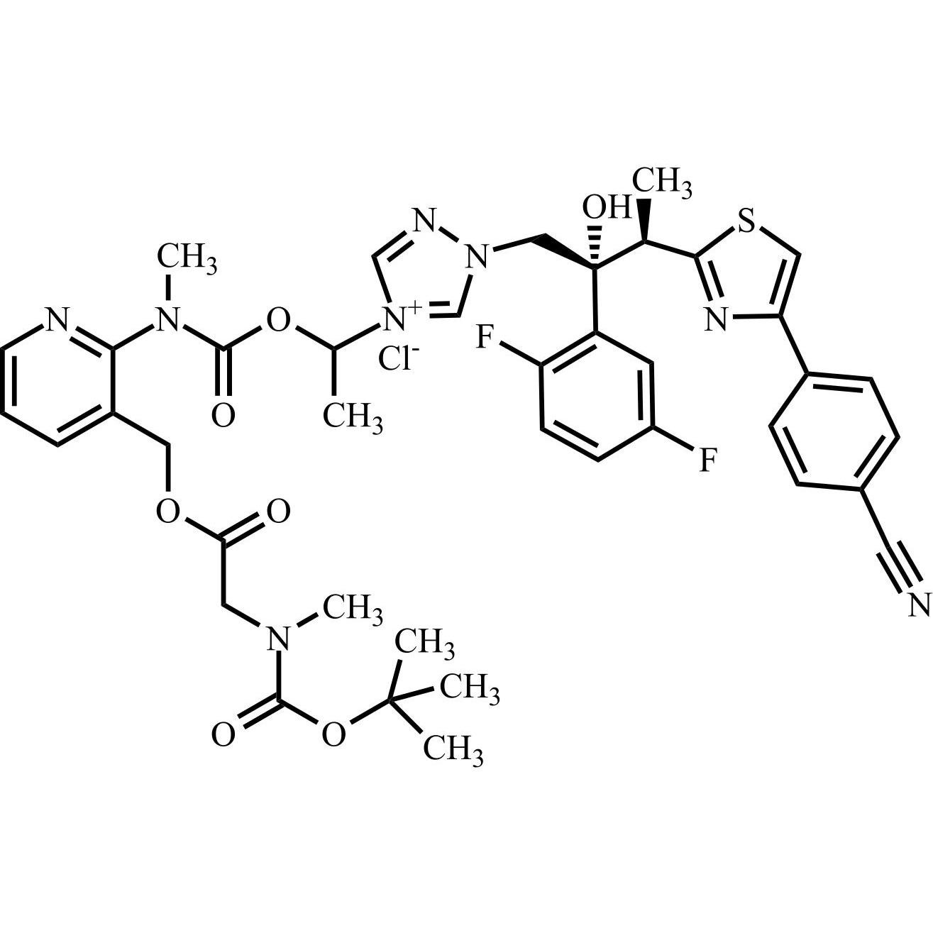 Picture of Isavuconazole Impurity 29 Chloride (Mixture of Diastereomers)