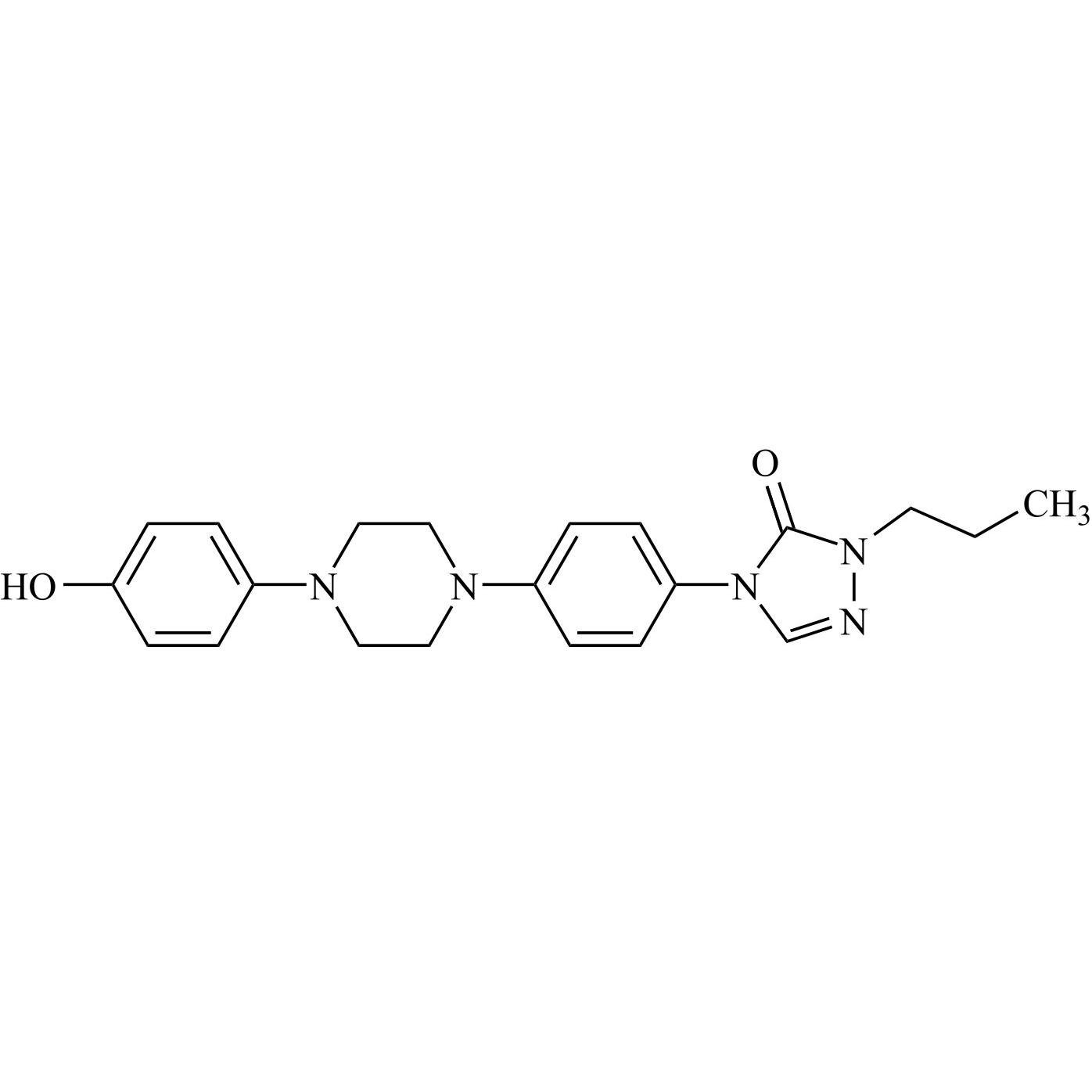 Picture of ItraconazoleÂ Hydroxy Propyltriazolone Impurity