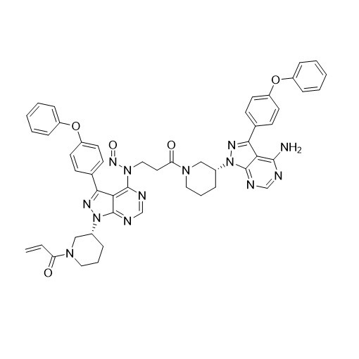 Show details for N-Nitroso Ibrutinib Dimer Impurity Picture of N-Nitroso Ibrutinib Dimer Impurity