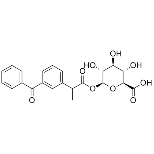 Show details for rac-Ketoprofen acyl-beta-D-glucuronide (mixture of isomers) Picture of rac-Ketoprofen acyl-beta-D-glucuronide (mixture of isomers)
