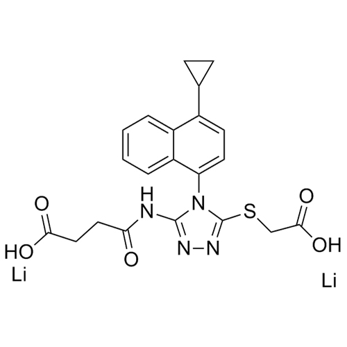 Show details for Lesinurad Impurity 6 Di-Lithium Salt Picture of Lesinurad Impurity 6 Di-Lithium Salt