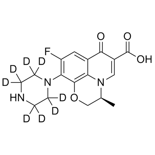 Picture of N-Desmethyl Levofloxacin-d8