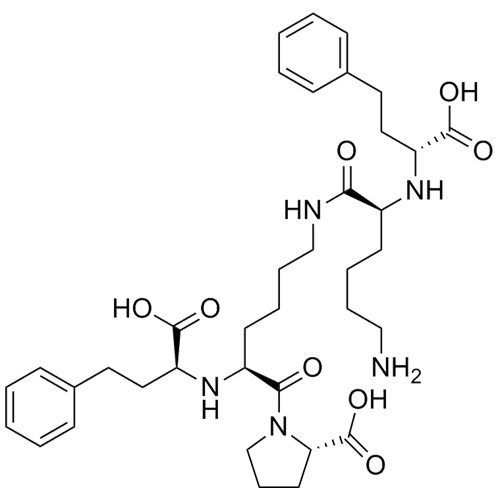 Show details for Lisinopril Impurity H (Dimer Impurity, Mixture of Diastereomers) Picture of Lisinopril Impurity H (Dimer Impurity, Mixture of Diastereomers)