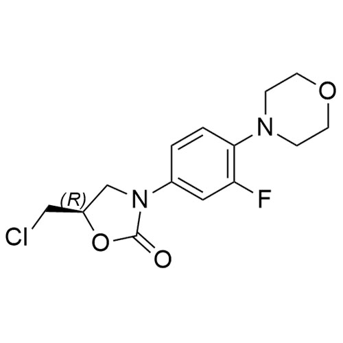 Picture of (R)-5-(Chloromethyl)-3-(3-fluoro-4-morpholinophenyl)oxazolidin-2-one