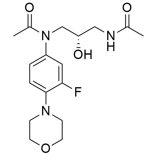 Show details for (S)-N-(Acetamido-2-hydroxypropyl)-N-(3-fluoro-4-morpholinophenyl)acetamide Picture of (S)-N-(Acetamido-2-hydroxypropyl)-N-(3-fluoro-4-morpholinophenyl)acetamide