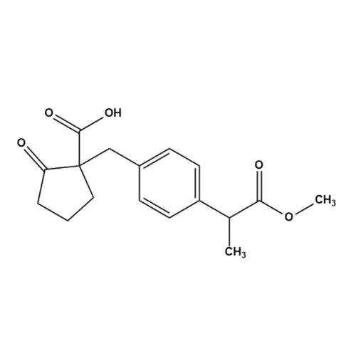 Show details for 1-(4-(1-Methoxy-1-oxopropan-2-yl)benzyl)-2-oxocyclopentane-1-carboxylic Acid Picture of 1-(4-(1-Methoxy-1-oxopropan-2-yl)benzyl)-2-oxocyclopentane-1-carboxylic Acid