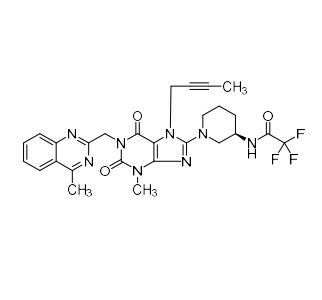 Picture of Trifluoro Acetyl Amino Linagliptin