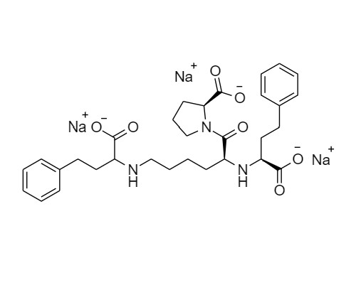 Picture of N-(1-Carboxy-3-phenylpropyl)-S-lisinopril Trisodium Salt (Mixture of diastereomers)