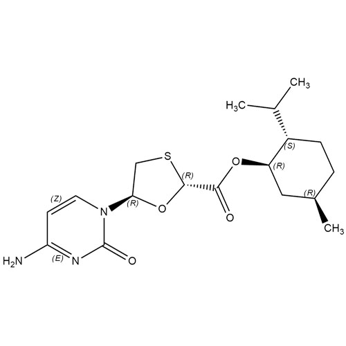 Show details for (1R,2S,5R)-2-Isopropyl-5-methylcyclohexyl (2R,5R)-5-(4-amino-2-oxopyrimidin-1(2H)-yl)-1,3-oxathiolane-2-carboxylate Picture of (1R,2S,5R)-2-Isopropyl-5-methylcyclohexyl (2R,5R)-5-(4-amino-2-oxopyrimidin-1(2H)-yl)-1,3-oxathiolane-2-carboxylate